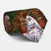 Cravate Une soeur française dans le jardin de contemplatio (Roulé)