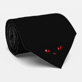 CRAVATE UNE SUR la cravate rouge de plots (Roulé)