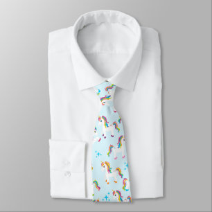 Cravate Unicorn arc-en-ciel motif magique amusant mauvais