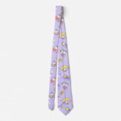 Cravate Unicorne Rainbow Star Lumière Purple Thème (Dos)