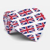 Cravate Union Jack - blanc (Roulé)