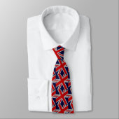 Cravate Union Jack moderne sur l'impression en fibre de ca (Attaché)