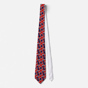 Cravate Union Jack moderne sur l'impression en fibre de ca