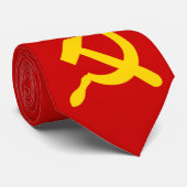 Cravate Union soviétique (URSS) (marteau communiste et fau (Roulé)