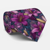 Cravate Unique Christmas Gift For Boyfriend Lilies (Roulé)