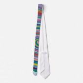 Cravate unique colorée de motif de remous (Dos)
