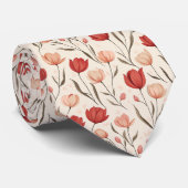 Cravate Unique Dads Fathers Day Gifts Tulip Flower (Roulé)