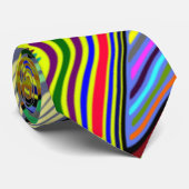 Cravate unique de couleurs onduleuses (Roulé)