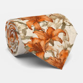 Cravate Unique Gifts For Husband Lilies Floral (Roulé)