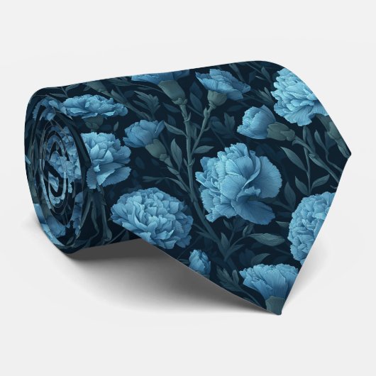 Cravate Unique Groomsman Gift Carnation (Roulé)