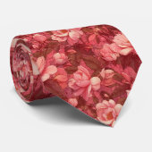 Cravate Unique Groomsmen Gift Gardenias (Roulé)