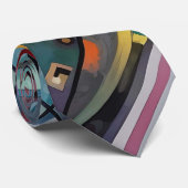 Cravate Unique, intéressant à motifs, coloré (Roulé)