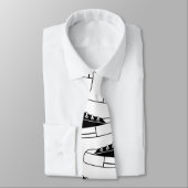 Cravate Unisex Baskets décontractés noirs (Attaché)