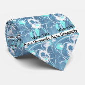 Cravate Université Aqua (Roulé)