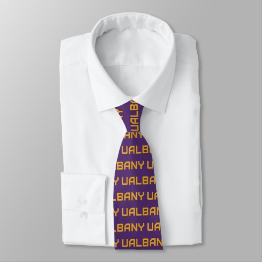 Cravate Université de Albany Wordmark (Attaché)
