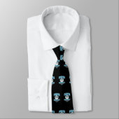 Cravate Université Panda - Bleu (Attaché)