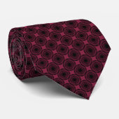 Cravate Uptown Trendy Circles Cravate, Rose foncé (Roulé)