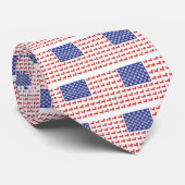 Cravate USA Dachshund (Roulé)