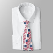 Cravate USA Unites : Stripes & Stars en Gras Design (Attaché)