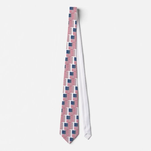 Cravate USA Unites : Stripes & Stars en Gras Design (Devant)