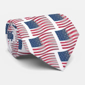 Cravate USA Unites : Stripes & Stars en Gras Design (Roulé)