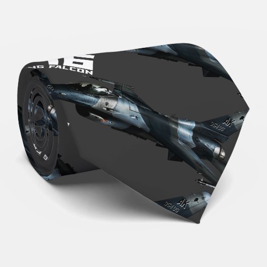 Cravate Usage de combat de cou du faucon F-16 (Roulé)
