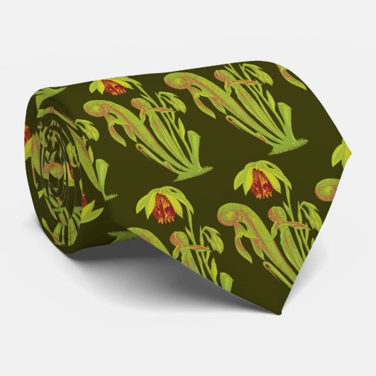 Cravate Usine de broc carnivore de la Californie (Roulé)