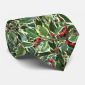Cravate Vacances Holly Feuille et Red Berries (Roulé)