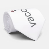 Cravate Vaccinated - text, coronavirus and vaccine (Roulé)