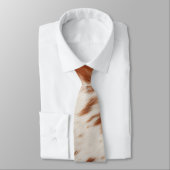 Cravate Vache blanche Brown (Attaché)