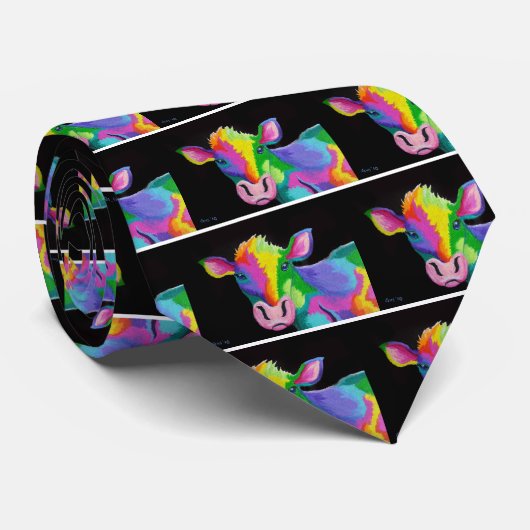 Cravate Vache colorée (Roulé)