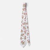 Cravate Vache Drôle Caricature Noël (Devant)