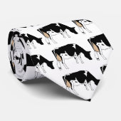 Cravate Vache du Holstein, tirée par la main, laiterie, (Roulé)