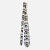 Cravate Vache Highland Avec Vaches Highland Logo D'Image, (Dos)