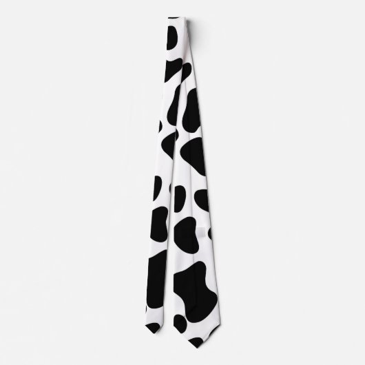 Cravate Vache laitière Noir n Blanc (Dos)