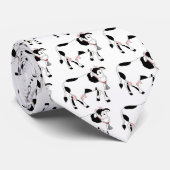 Cravate Vache noire et blanche (Roulé)