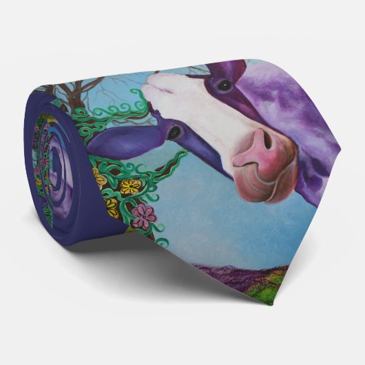 Cravate Vache pourpre (Roulé)