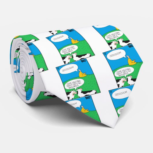 Cravate Vache sainte Zazzle 2017 (Roulé)