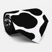 Cravate Vache tachetée noir et blanc Imprimer Sud-Ouest (Roulé)