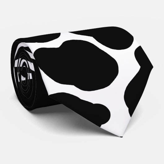 Cravate Vache tachetée noir et blanc Imprimer Sud-Ouest (Roulé)