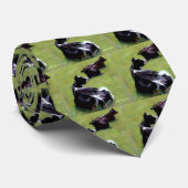 CRAVATE VACHES DU HOLSTEIN : ART EN PASTEL (Roulé)