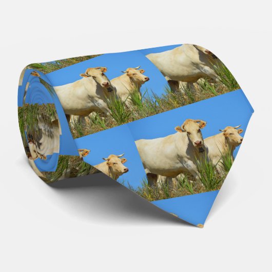 Cravate Vaches mode animal (Roulé)