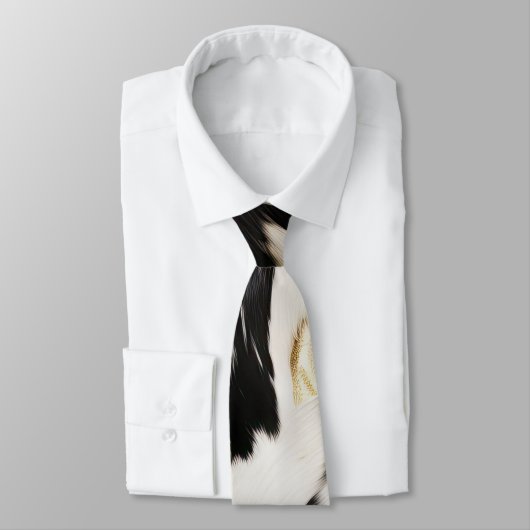 Cravate Vachette noire blanche sud-ouest (Attaché)