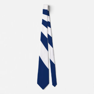 Cravate Vague bleue et blanche