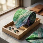 Cravate Vague de marbre lavande