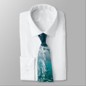 Cravate Vague océanique (Attaché)