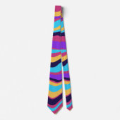 Cravate Vagues Abstraites (Devant)