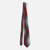 Cravate vagues bordeaux gris sarcelle (Dos)