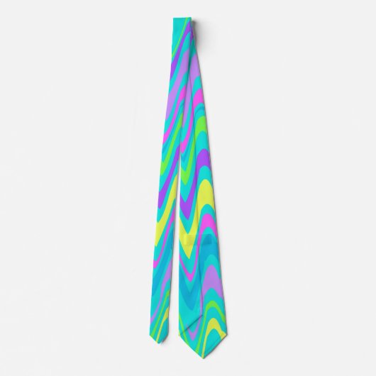 Cravate Vagues colorées (Dos)