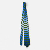 Cravate Vagues motif -01 D Green BG (Dos)